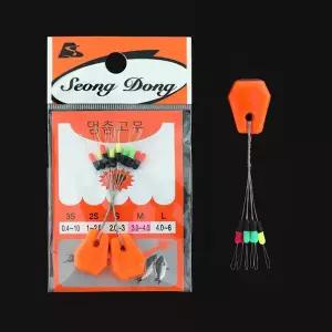 [레저킹]성동 3색 이중 찌멈춤고무 삼색 찌고무 찌스토퍼