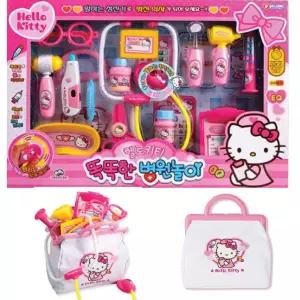 병원거부감줄이는 헬로키티 의사놀이가방set 자조력up 돌봄교실 공감능력 교구 평가인증교구 EQ