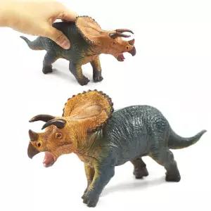 말랑재질 실감나는 공룡피규어 트리케라톱스 어린이집 공룡장난감 교육용모형 학습완구 상상력