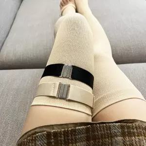 스타킹 니삭스 압박 양말 허벅지 스트랩 가터 고정밴드 반스타킹
