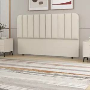 침대머리 침실 인테리어 등나무 1500 보드 2000 라지킹 침대헤드 프레임 아이보리