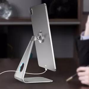 [모두모아]알루미늄 자석 태블릿거치대/ 360도 회전볼/ 간편부착 폰거치대 폰받침대 스마트폰거치대 태블릿