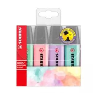 스타빌로 보스 오리지날 형광펜 파스텔 4C A세트 70/4-2/심굵기 2mm-5mm