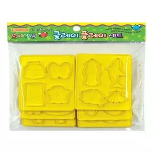 [모두쇼핑]도너랜드 조형도구 몰드-양면사각 6종 -33835 클레이 점토 찰흙 지점토 수수깡