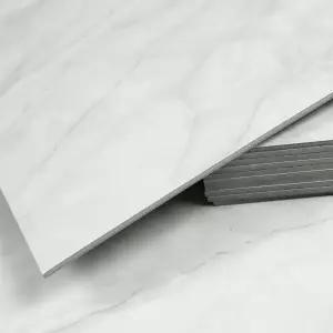 [모두쇼핑]점착식데코타일 3T 유광 마블크림화이트 1박스 WBTL08 실내인테리어 데코타일 주방타일데코및보