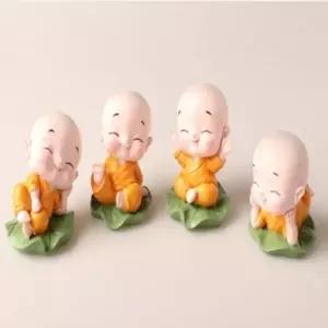 ( )동자승4종 세트 차량용 피규어 소품 미니어쳐