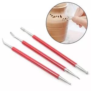 [베스트TOP100]스텐 찰흙 지점토 폴리머 클레이 도구 공예 툴 3종