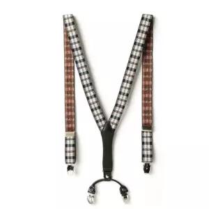 [모두쇼핑]KING 남자서스펜더 블랙 레트로 체크 서스펜더 멜빵 벨트멜빵 서스팬더 남성서스팬더