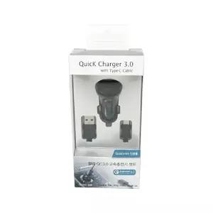 릿츠 퀄컴 고속 충전셋트 C타입스마폰기 핸드폰기 휴대폰기 차량스마폰기 차량기 자동차스마폰기 충전기 용