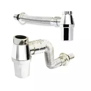 [베스트TOP100]세면대배수관 다용도P트랩 세면대부속 부품 배수구