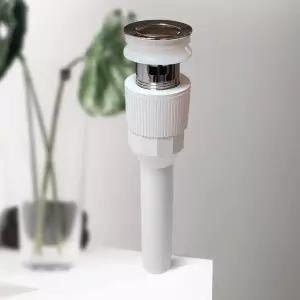 [모두쇼핑]세면대 자동 오버 폽업 물마개 원터치 화이트 HLBATH 자동폽업 세면대폽업 팝업 배수구폽업 화이