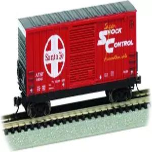 바흐만 트레인즈 - 하이큐브 박스카 ATSF 14044 N 스케일 실버