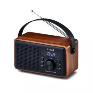 인켈정품 뉴트로 복고풍 미니오디오 분리형 블루투스 시계 알람 라디오 TFSD카드-USB 헤드폰단자-K2