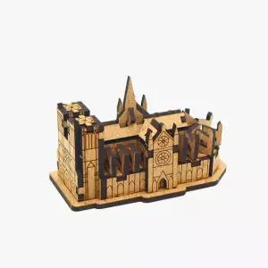 모또 나무 노트르담 대성당 랜드마크 입체퍼즐 만들기