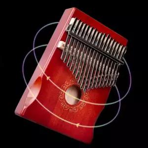 원목 칼림바 수공예 입문용 휴대용 칼림바 17 음계 초보자 악기 성인 키보드 손가락 간편한 멜로디 취미용