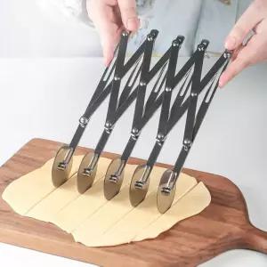 롤러 베이킹 롤링 나이프 커터 피자칼 커터기 파이칼 간격절단기 커팅기