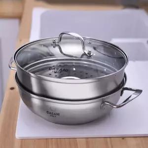 까사니 올스텐 2단 찜냄비 30cm 찜기 전골냄비 스티머