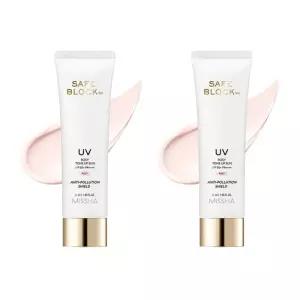 MISSHA 테온셀 미샤 세이프 블록 RX 로지 톤업 선크림, 50ml, 2개