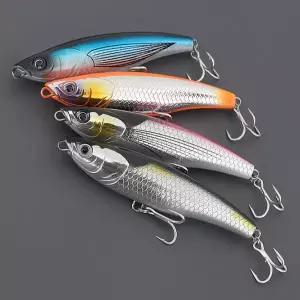 [레저킹]빅게임 싱킹 펜슬 베이트 SNP 일체형 트레블훅 부시리 방어 파핑