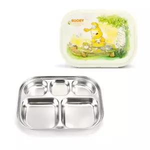 스텐 도시락(식판 뚜껑)어린이 어린이집 유치원 예쁜 도시락통 레스