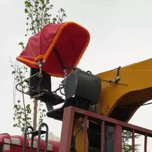 굴삭기 그늘막 집게차 덮개 우산 차양 중장비 햇빛가리개 천막