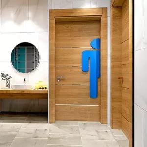 남녀 여자 쇼핑몰 표시 매장용 남자 아크릴 스티커 대형 입체 화장실 시트지