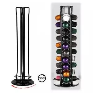 [이지커머스]캡슐커피 거치대 40구(약115x375mm) 회전형 홀더 커피홀더 커피거치대 캡슐홀더 돌체커피홀더