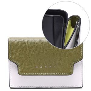 [AK플라자] [마르니] 22SS 여성 사피아노 트리폴드 반지갑 (PFMOW02U23_LV520_Z502