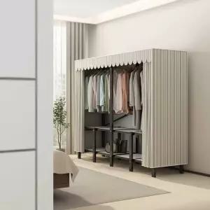 커튼형 비키니 원룸 조립식 모듈 기숙사 옷장 수납장
