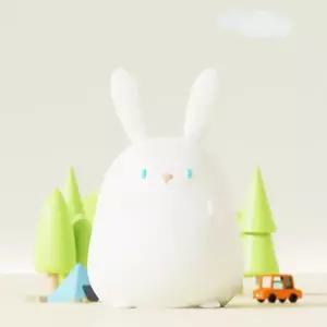 ( )투랩 말랑토끼 LED 무드등