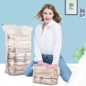 ( )롱패딩 3D대 압축 학생롱패딩 방한 진공 8초 의류 옷정리팩 팩 데일리 이불