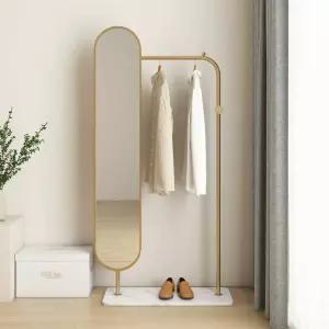 북유럽 스타일 전신거울 철제 코트랙 옷걸이 행거