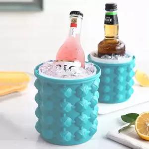 와인용품 실리콘 아이스 버킷 아웃도어 휴대용 소형바스켓 쿨러 버켓 얼음통 빈티지보틀 양주