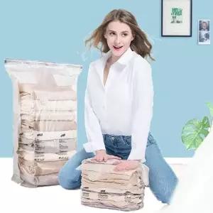 ( )롱패딩 3D대 압축 학생롱패딩 방한 진공 8초 의류 옷정리팩 팩 데일리 이불