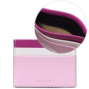 [AK플라자] [마르니] 22SS 여성 카드지갑 (PFMOQ04U12_LV520_Z504N_22S)