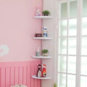 화장실 욕실 백색코너선반4단 [f4C8DF6]