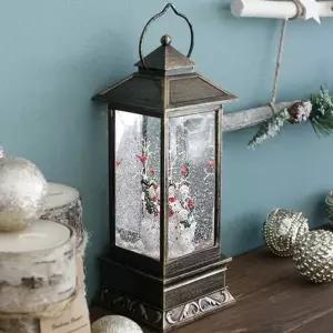 [하프클럽/셀러허브]LED조명 랜턴디자인 워터볼 오르골 크리스마스 장식