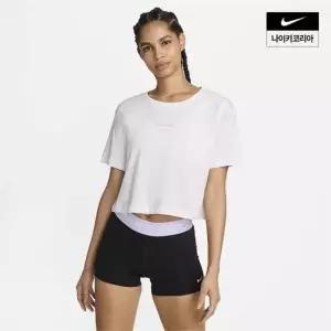 [나이키]프로 여성 드라이 핏 반팔 크롭 티셔츠 FV4299-100 726977
