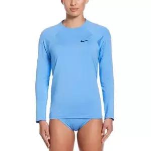 [나이키]여성 에센셜 롱슬리브 래쉬가드 NESSA386-438 726996