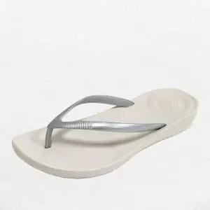 [핏플랍]아이쿠션 에고노믹 남성 여성 공용 쪼리 조리 샌들 슬리퍼 실버 E54-011