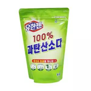 [퍼니메이커]유한젠 100프로 과탄산소다 1KG 세탁조 표백 얼룩제거 표백제 세탁기청소 세탁청소 탈취 냄새