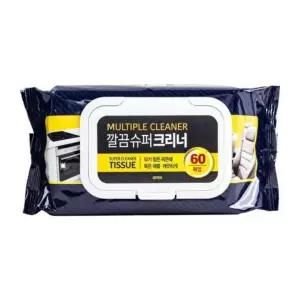 물티슈 차량 다목적세정티슈 깔끔 60매 가전 캡형 만능청소 슈퍼크리너 주방