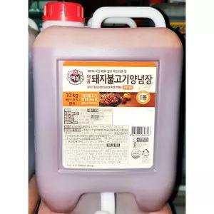 [퍼니메이커]업소용 식당 식자재 백설 매콤 돼지불고기양념 10kg 식자재쌈장 업소용쌈장 식당용쌈장 정육식