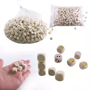 [퍼니메이커]그리기 나무공깃돌 (1000개) 나무주사위 무지 공기돌 나무공기알 공깃돌 우드공기돌 공기놀이