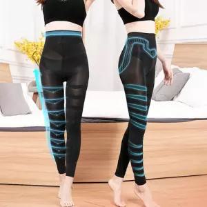 편의점 쫀쫀한 잘때 슬림 스타킹 수면 다리라인 날씬 나선현패턴 [f97BEC6]