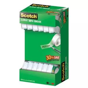 3M 스카치 매직테이프 104-12 (12mmx11m) 세이빙팩32M 리필 글씨써지는