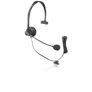 무선 전화기와 함께 사용할 수 있는 편안한 착용감의 머리띠를 갖춘 파나소닉 KX-TCA60 핸즈프리 헤드셋