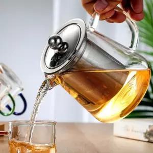 (로하티) 다원 내열유리 차포트(800ml) 투명 티폿 포트 타임용품