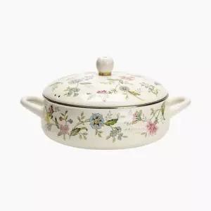 에지리 레트로 샤브샤브 전골 냄비 프로방스 인덕션 법랑 24cm