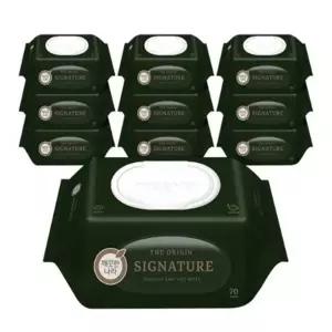 깨끗한나라 베이비케어 디 오리진 물티슈 시그니처 캡 70매 10팩